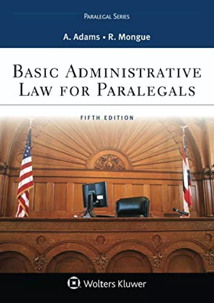 basic administrative law for paralegals aspen