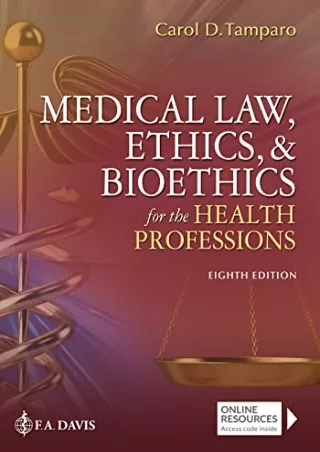 PDF/READ Medical Law, Ethics, & Bioethics for the Health Professions epub