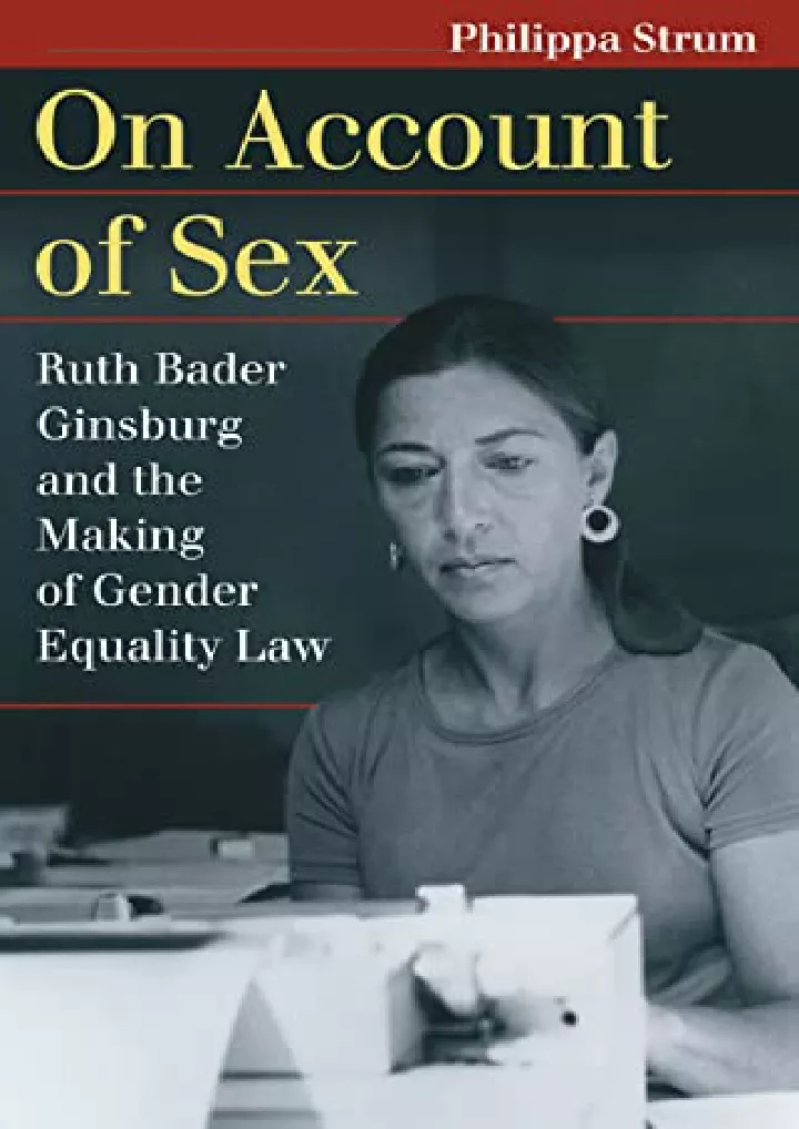 on account of sex ruth bader ginsburg