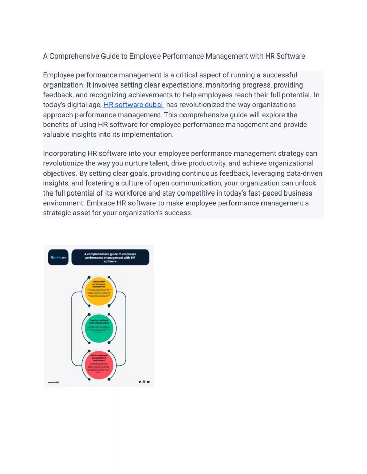 a comprehensive guide to employee performance