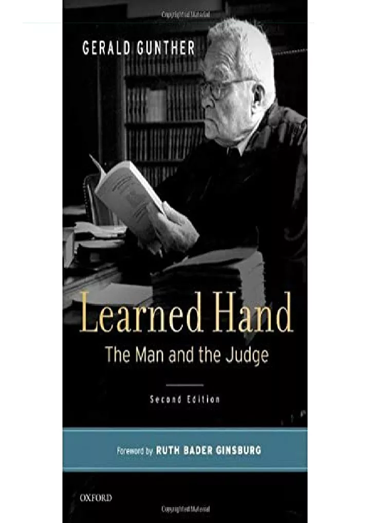 learned hand the man and the judge download