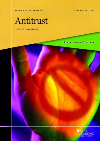 PDF Black Letter Outline on Antitrust (Black Letter Outlines) free