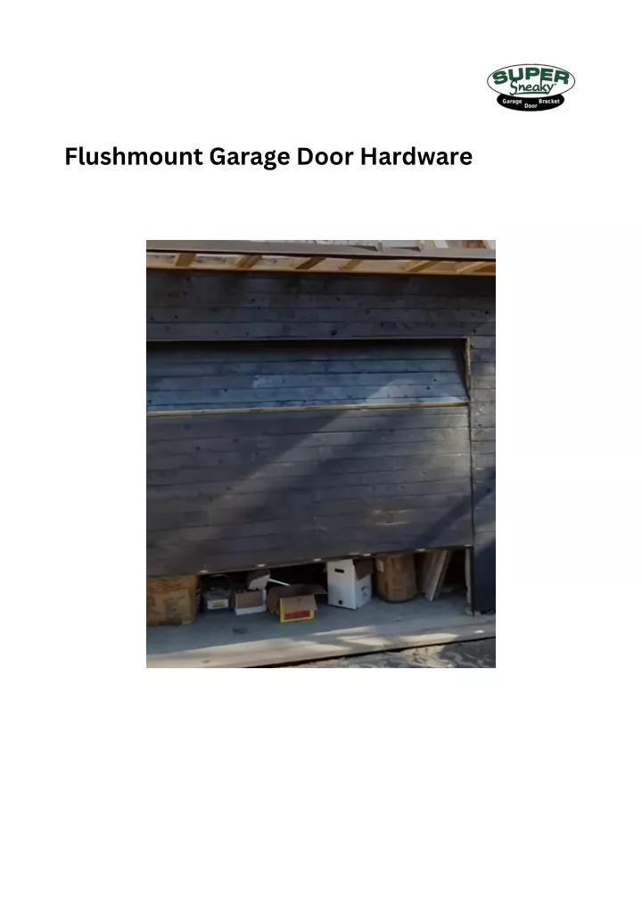 flushmount garage door hardware