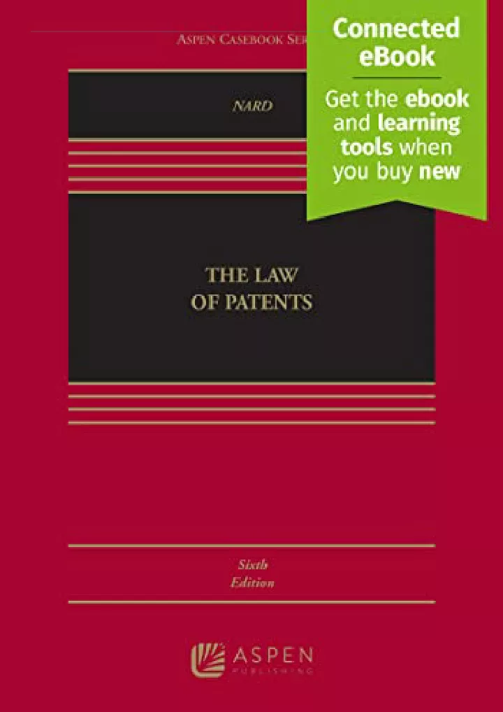 the law of patents connected ebook aspen casebook