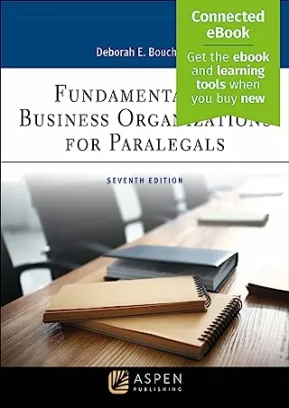 [PDF] READ Free Fundamentals of Business Organizations for Paralegals 7E [C