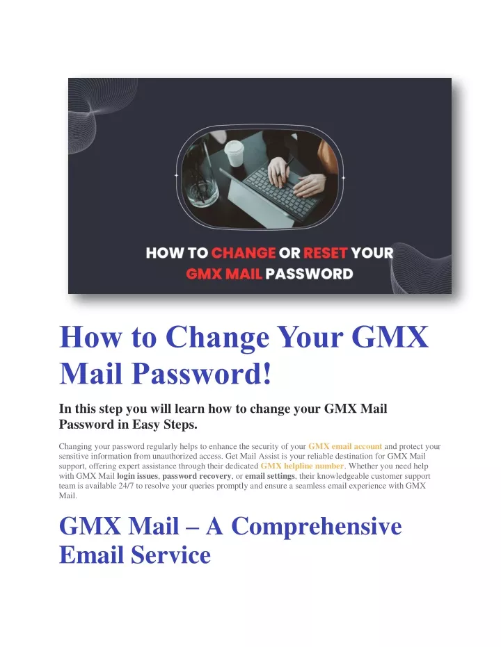 how to change your gmx mail password