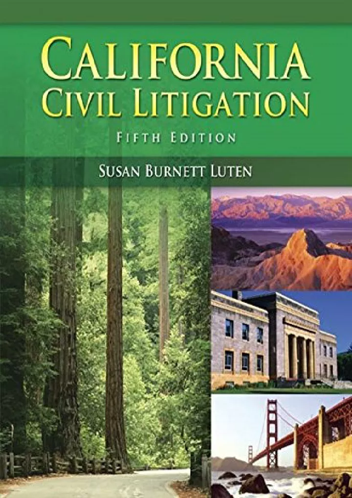 california civil litigation download pdf read