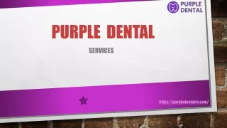 Dental Crowns - Purple Dental CT offers same-day dental crown services in Glasto