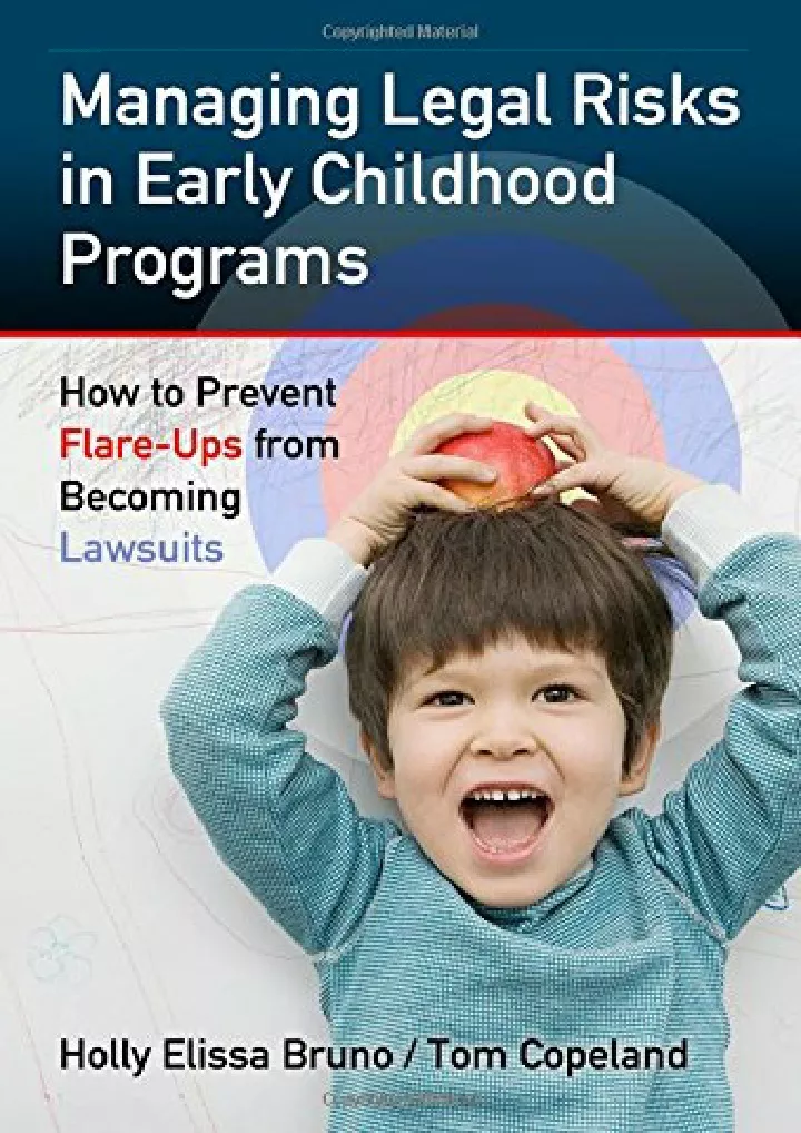 managing legal risks in early childhood programs