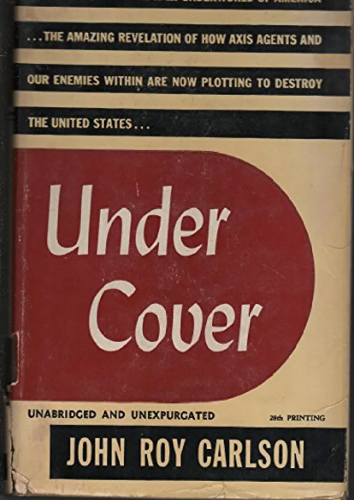 under cover my four years in the nazi underworld