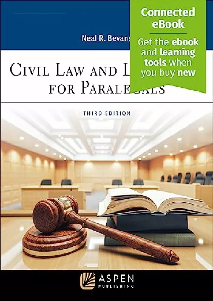 civil law and litigation for paralegals aspen