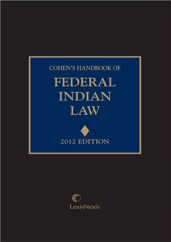 cohen s handbook of federal indian law download