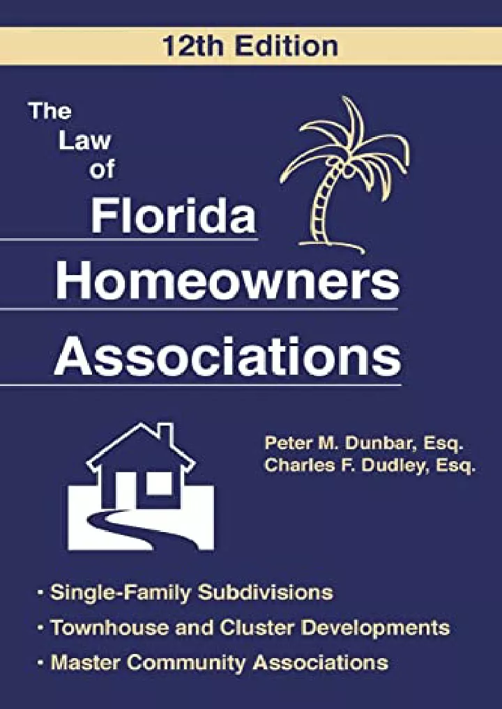 the law of florida homeowners association 12th