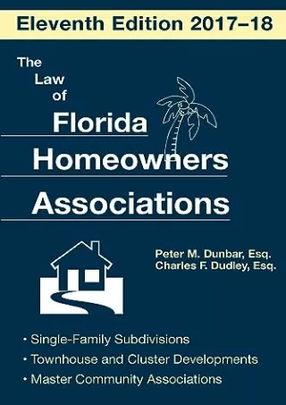 READ [PDF] The Law of Florida Homeowners Association read