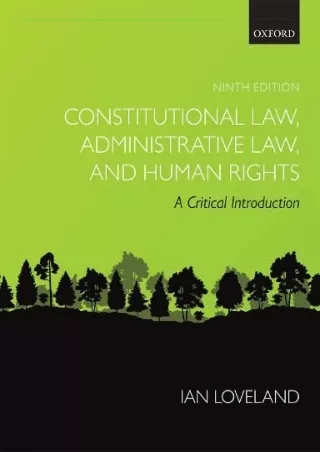 PDF Constitutional Law, Administrative Law and Human Rights: A Critical Int