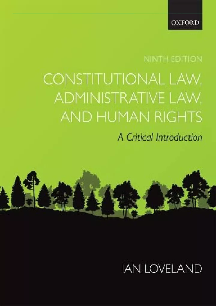 constitutional law administrative law and human