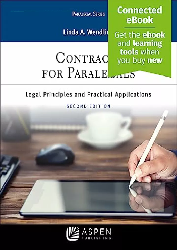 contracts for paralegals legal principles