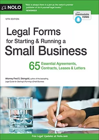 (PDF/DOWNLOAD) Legal Forms for Starting & Running a Small Business: 65 Esse