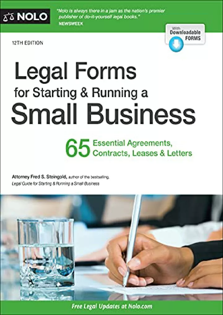 legal forms for starting running a small business