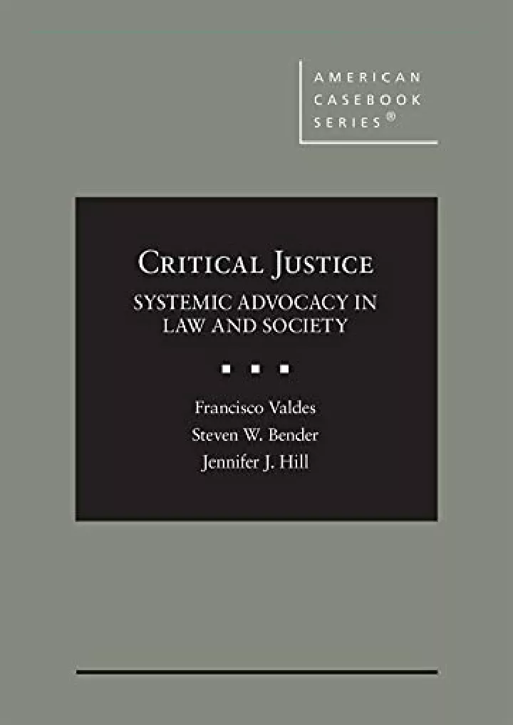 critical justice systemic advocacy