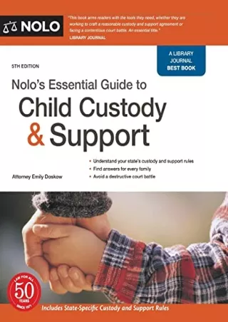 PDF Read Online Nolo's Essential Guide to Child Custody and Support (Nolo's