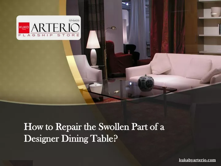 how to repair the swollen part of a how to repair