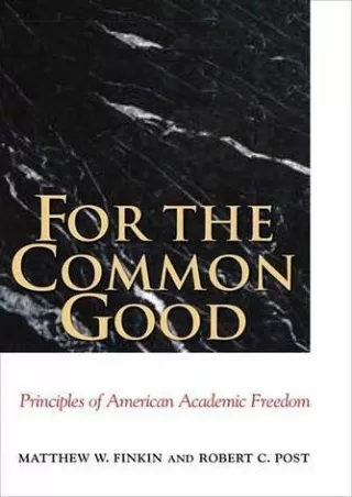 PDF For the Common Good free