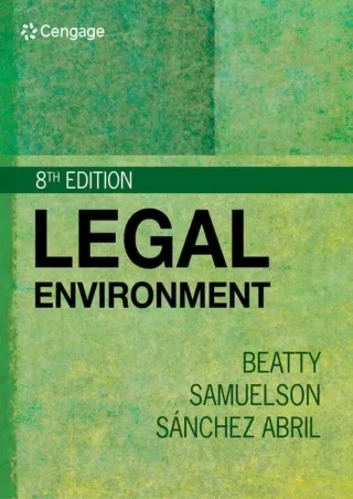 [PDF] DOWNLOAD EBOOK Legal Environment (MindTap Course List) android