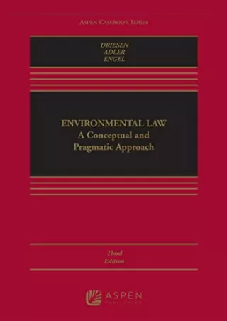 PDF/READ Environmental Law: Conceptual and Pragmatic Approach (Aspen Casebo