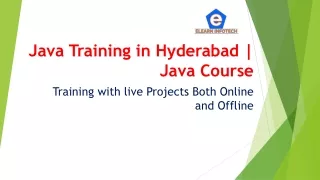 java training in hyderabad java course