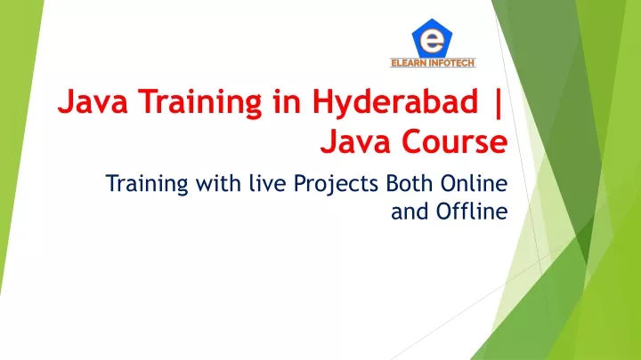 java training in hyderabad java course