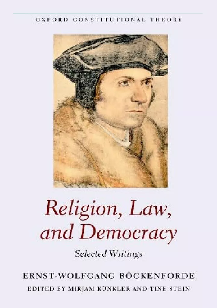 religion law and democracy selected writings