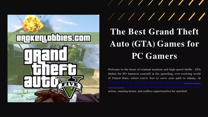 the best grand theft auto gta games for pc gamers