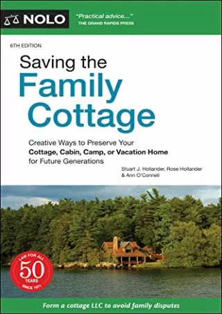 PDF Saving the Family Cottage: Creative Ways to Preserve Your Cottage, Cabi