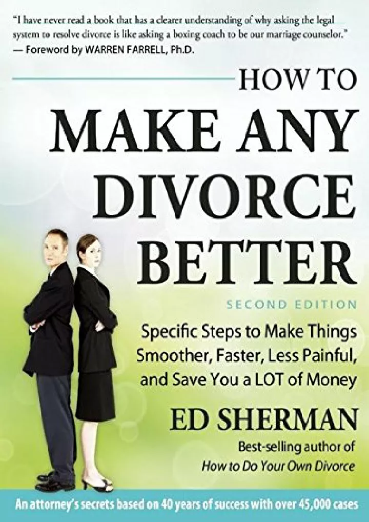 how to make any divorce better specific steps