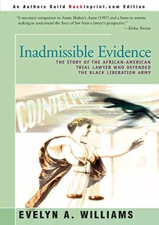 READ [PDF] Inadmissible Evidence: The Story of the African-American Trial L