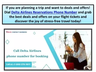 Enjoy an awesome journey with Delta Airlines Phone number