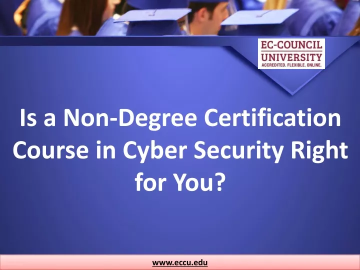is a non degree certification course in cyber