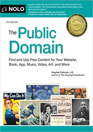 DOWNLOAD [PDF] Public Domain, The: How to Find & Use Copyright-Free Writing