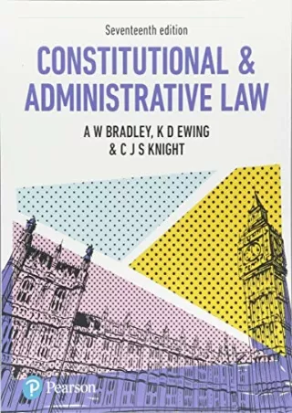 PDF KINDLE DOWNLOAD Constitutional and Administrative Law read