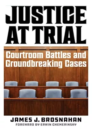 [PDF] DOWNLOAD EBOOK Justice at Trial: Courtroom Battles and Groundbreaking