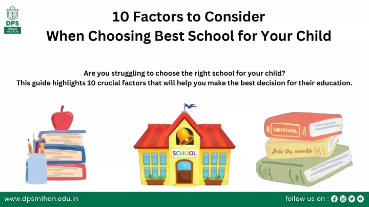 10 factors to consider when choosing best school