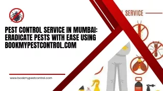 Eradicate Pests with Ease using BookMyPestControl.com