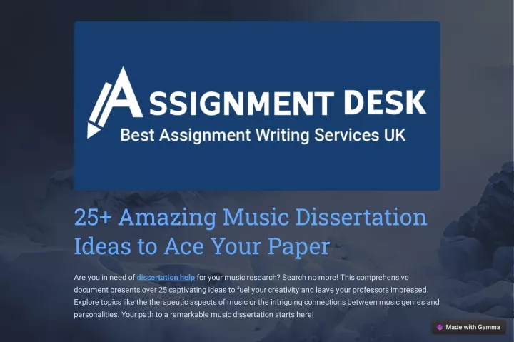 25 amazing music dissertation ideas to ace your
