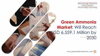 Green Ammonia Market: Fueling Sustainable Solutions