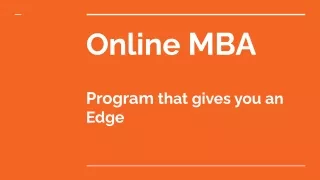 online mba