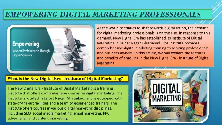 empowering digital marketing professionals