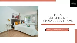 Top 5 Benefits of Storage Bed Frame_ WeMakeBeds
