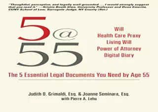[PDF] 5@55: The 5 Essential Legal Documents You Need by Age 55 Android