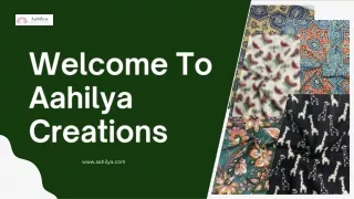 Exploring the Timeless Beauty of Sanganeri Block Printed Fabric on Aahilya.com